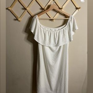 White off the shoulder dress